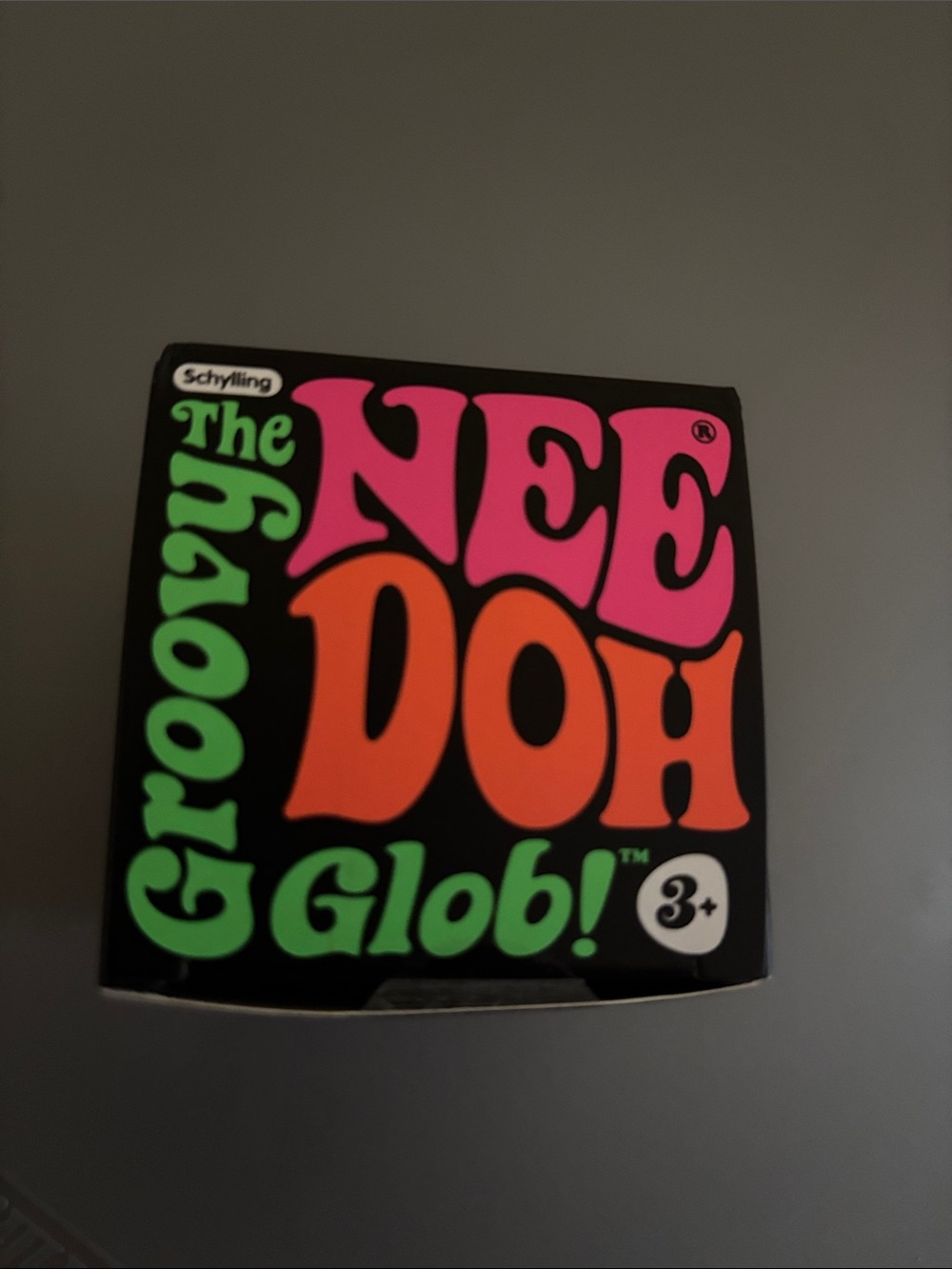 Groovy NeeDoh Glob! Kids Stress Ball - Pink & Orange